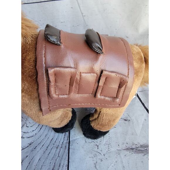 Hillhouse Horse With Saddle 10inch Plush Stuffed Animal Brown Pony - Picture 4 of 7